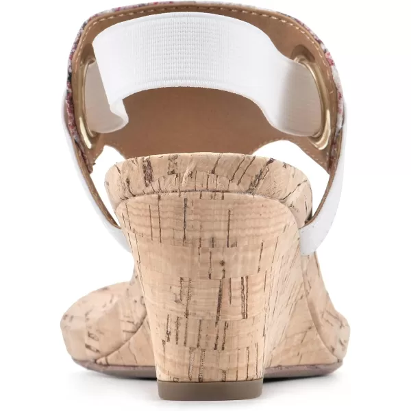 WHITE MOUNTAIN Women's Aida Cork Wedge Sandal