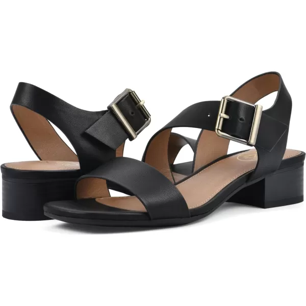 WHITE MOUNTAIN Women's Albatas Low Block Heel Sandal