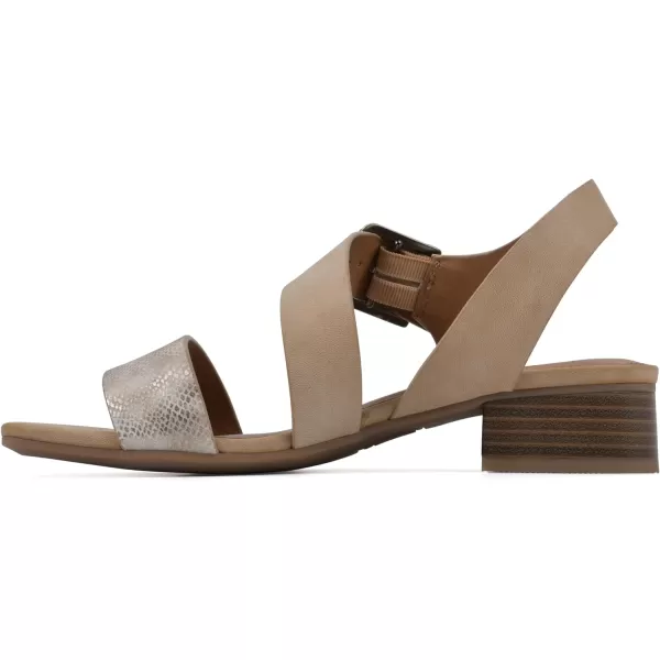 WHITE MOUNTAIN Women's Albatas Low Block Heel Sandal
