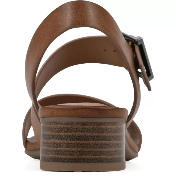 WHITE MOUNTAIN Women's Albatas Low Block Heel Sandal