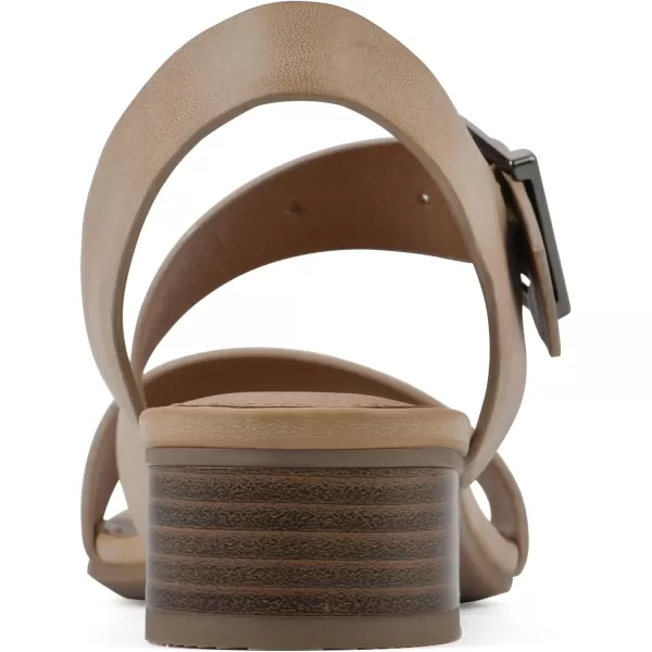 WHITE MOUNTAIN Women's Albatas Low Block Heel Sandal