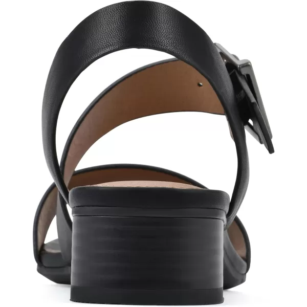 WHITE MOUNTAIN Women's Albatas Low Block Heel Sandal