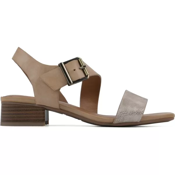 WHITE MOUNTAIN Women's Albatas Low Block Heel Sandal
