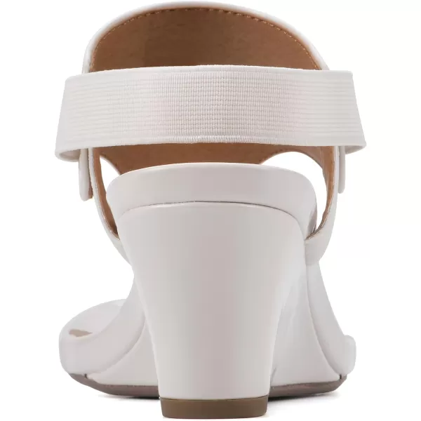WHITE MOUNTAIN Women's All Dres Wedge Sandal