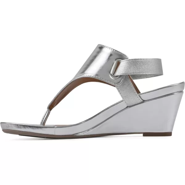 WHITE MOUNTAIN Women's All Dres Wedge Sandal