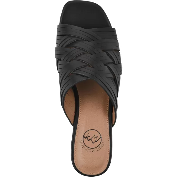 WHITE MOUNTAIN Women's Alluvia Low Block Heel Woven Sandal