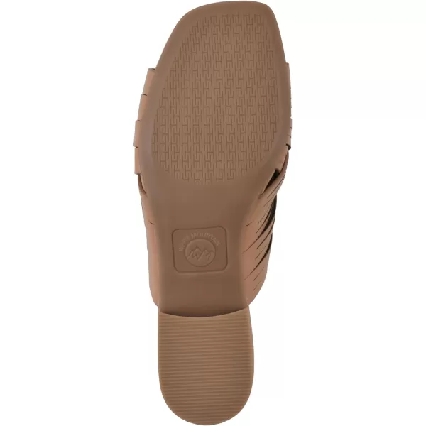 WHITE MOUNTAIN Women's Alluvia Low Block Heel Woven Sandal