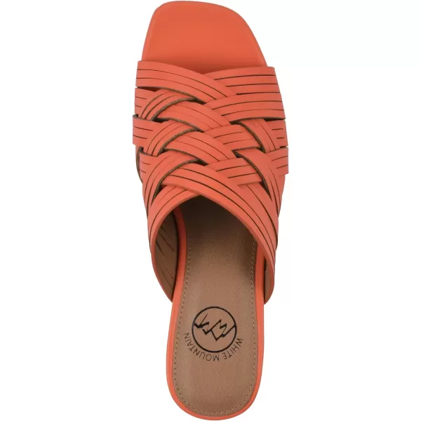 WHITE MOUNTAIN Women's Alluvia Low Block Heel Woven Sandal