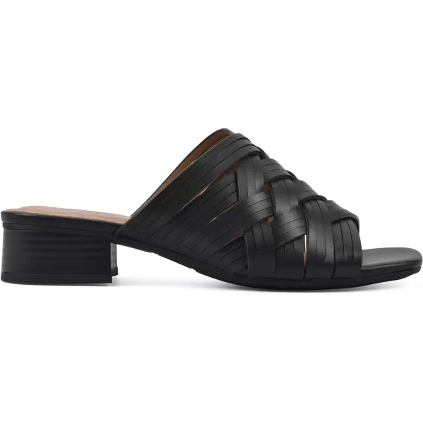 WHITE MOUNTAIN Women's Alluvia Low Block Heel Woven Sandal