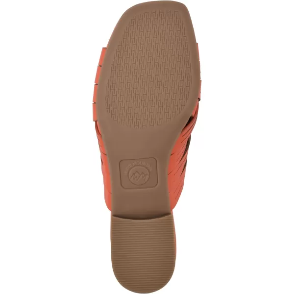 WHITE MOUNTAIN Women's Alluvia Low Block Heel Woven Sandal