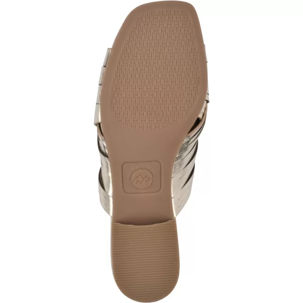 WHITE MOUNTAIN Women's Alluvia Low Block Heel Woven Sandal