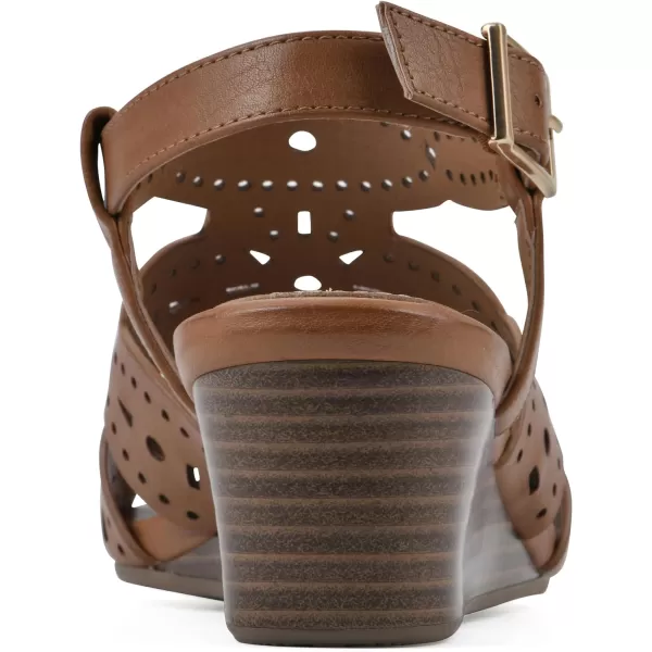 WHITE MOUNTAIN Women's Brush Up Wedge Sandal