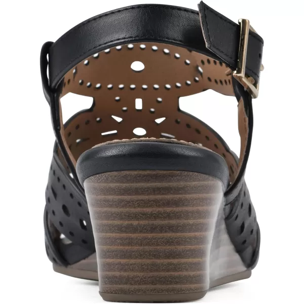 WHITE MOUNTAIN Women's Brush Up Wedge Sandal