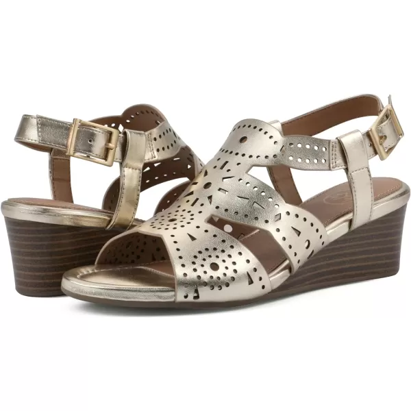 WHITE MOUNTAIN Women's Brush Up Wedge Sandal