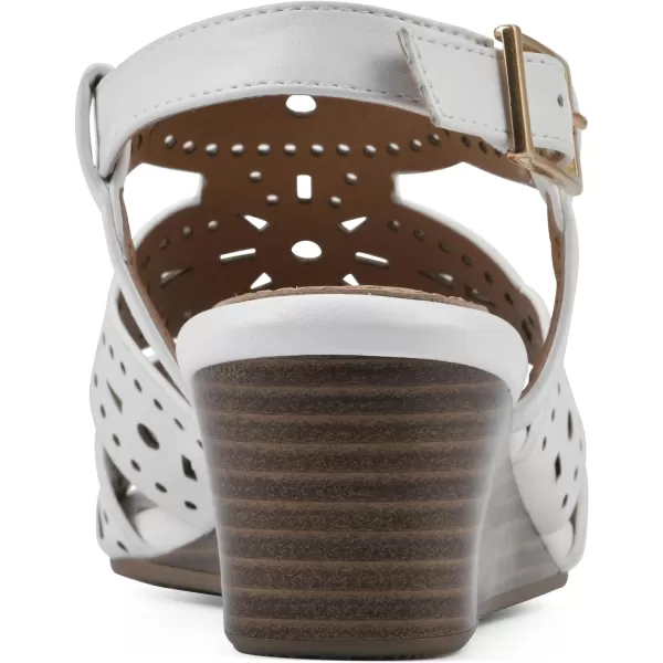 WHITE MOUNTAIN Women's Brush Up Wedge Sandal