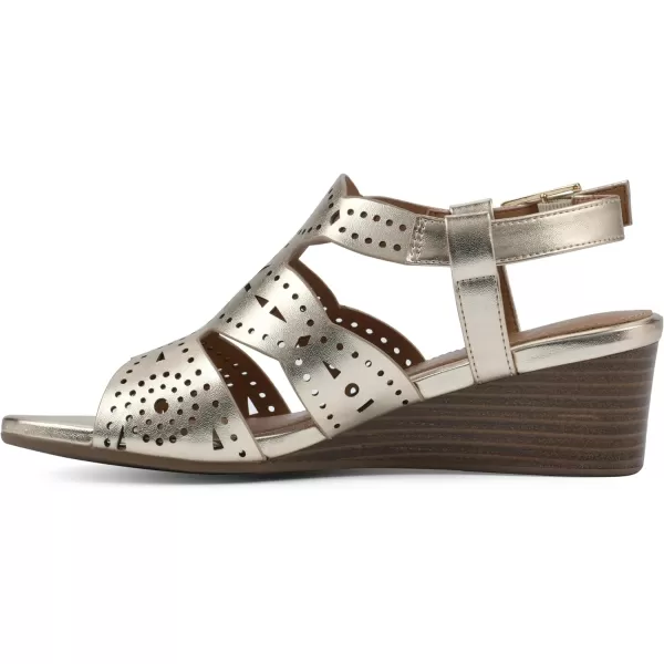 WHITE MOUNTAIN Women's Brush Up Wedge Sandal