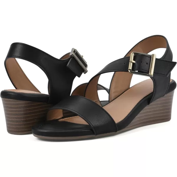 WHITE MOUNTAIN Women's Brux Wedge Sandal