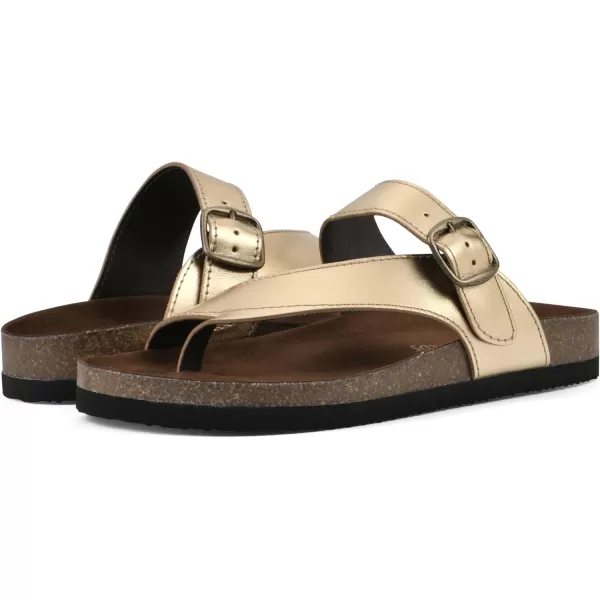 WHITE MOUNTAIN Women's Carly Flat Sandal)
