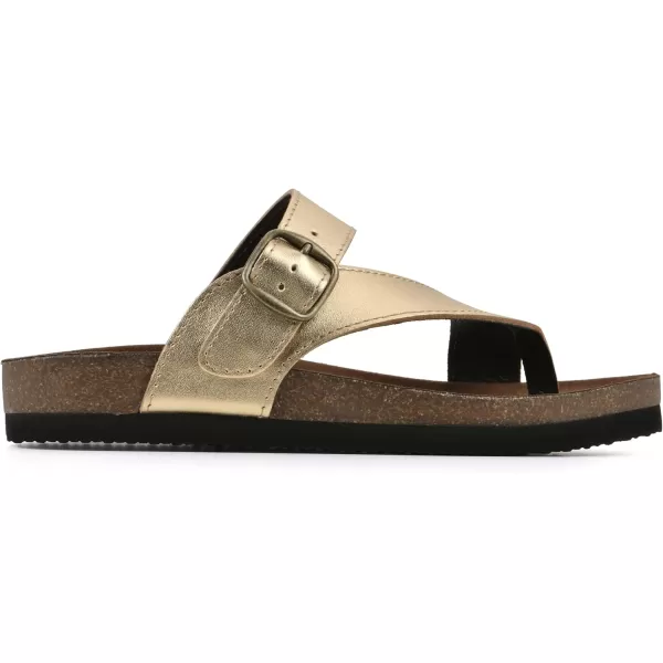 WHITE MOUNTAIN Women's Carly Flat Sandal)