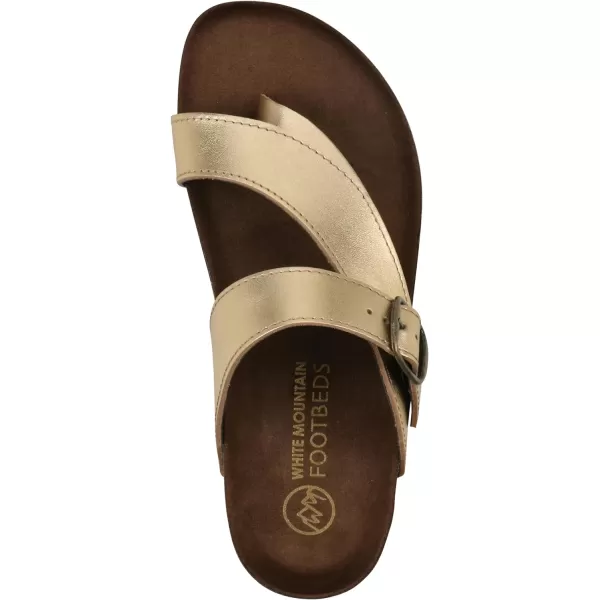 WHITE MOUNTAIN Women's Carly Flat Sandal)