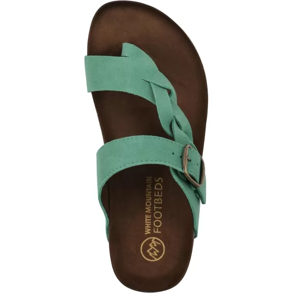 WHITE MOUNTAIN Women's Crawford Signature Comfort Molded Footbed Braided Sandal