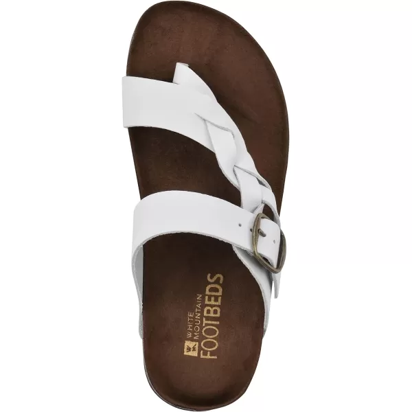 WHITE MOUNTAIN Women's Crawford Signature Comfort Molded Footbed Braided Sandal