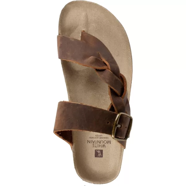 WHITE MOUNTAIN Women's Crawford Signature Comfort Molded Footbed Braided Sandal