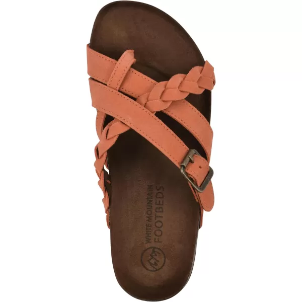 WHITE MOUNTAIN Women's Harrington Signature Comfort Molded Braided Strappy Footbed Sandal