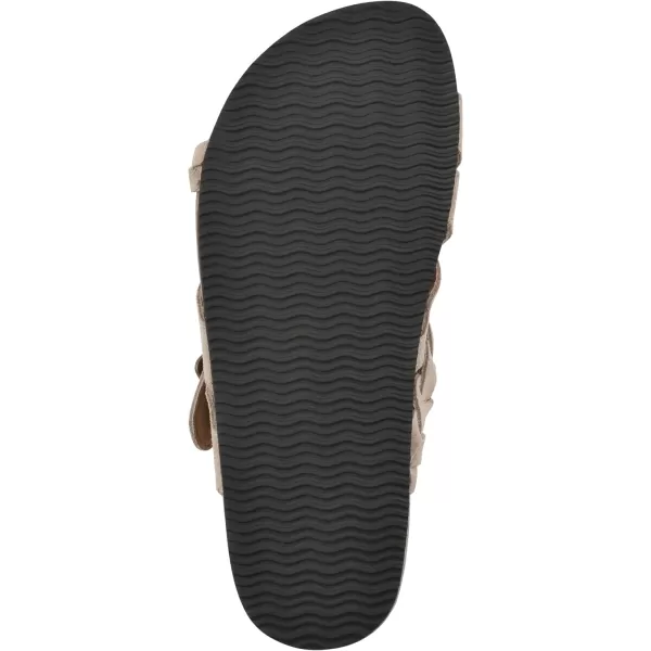 WHITE MOUNTAIN Women's Harrington Signature Comfort Molded Braided Strappy Footbed Sandal