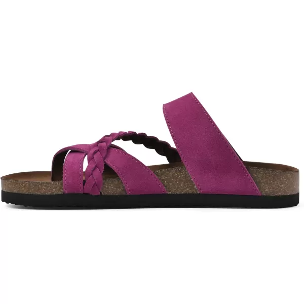 WHITE MOUNTAIN Women's Hazy Signature Comfort Molded Braided Strappy Footbed Sandal