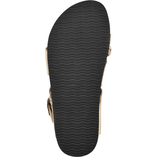WHITE MOUNTAIN Women's Hazy Signature Comfort Molded Braided Strappy Footbed Sandal)