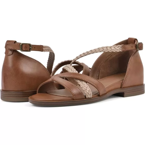 WHITE MOUNTAIN Women's Kika Open Toe Flat Sandal