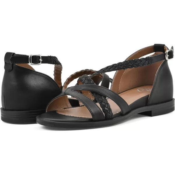 WHITE MOUNTAIN Women's Kika Open Toe Flat Sandal