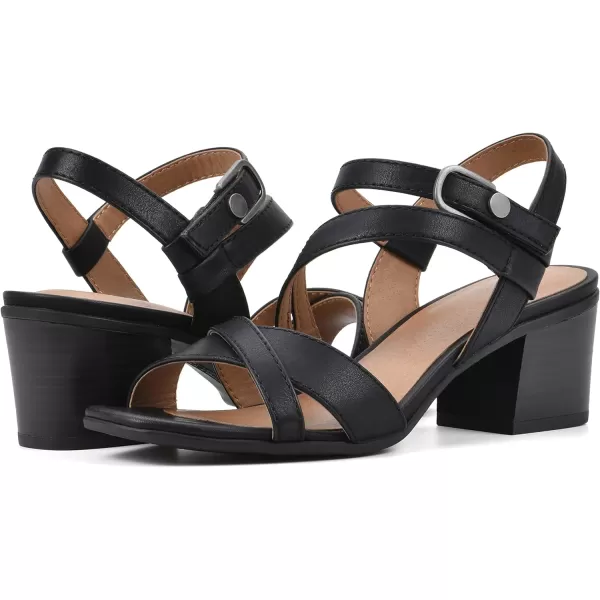 WHITE MOUNTAIN Women's Let Go Block Heel Sandal