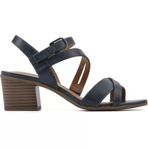 WHITE MOUNTAIN Women's Let Go Block Heel Sandal