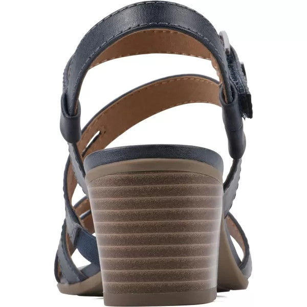 WHITE MOUNTAIN Women's Let Go Block Heel Sandal