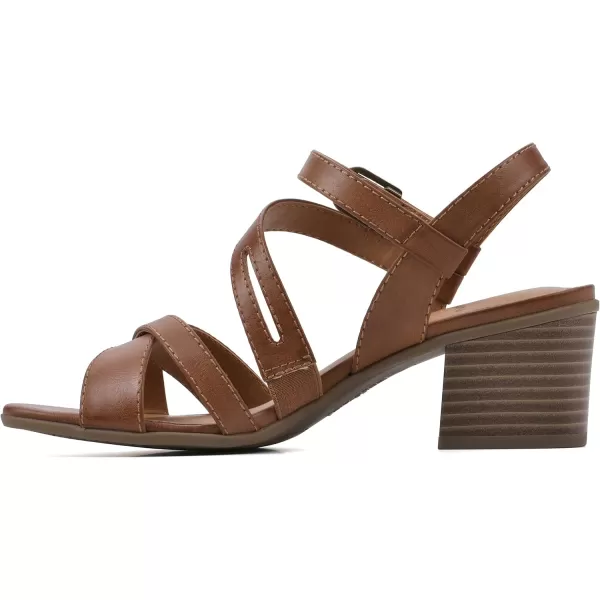 WHITE MOUNTAIN Women's Let Go Block Heel Sandal