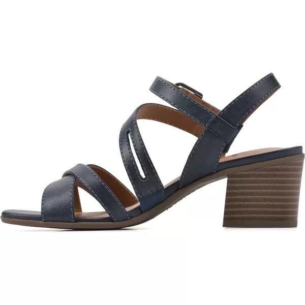 WHITE MOUNTAIN Women's Let Go Block Heel Sandal
