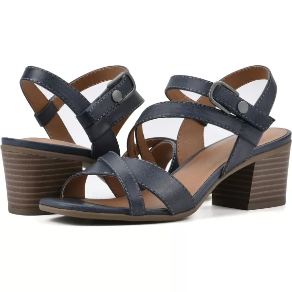 WHITE MOUNTAIN Women's Let Go Block Heel Sandal