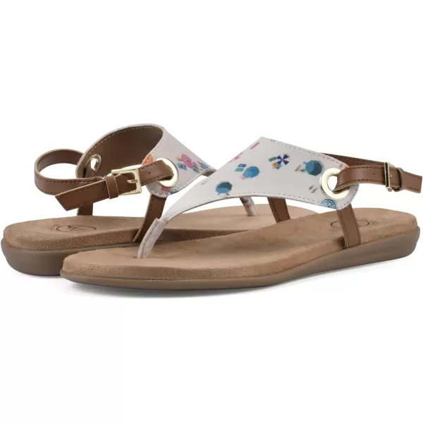 WHITE MOUNTAIN Women's London Flat Sandal