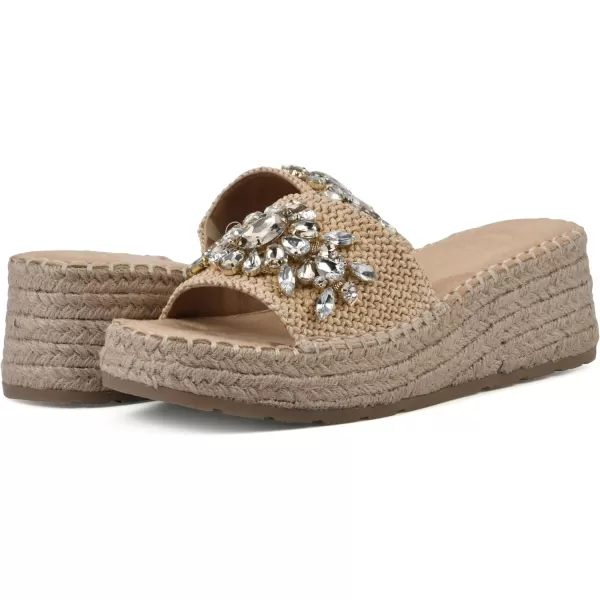 WHITE MOUNTAIN Women's Stitch Heeled Sandal