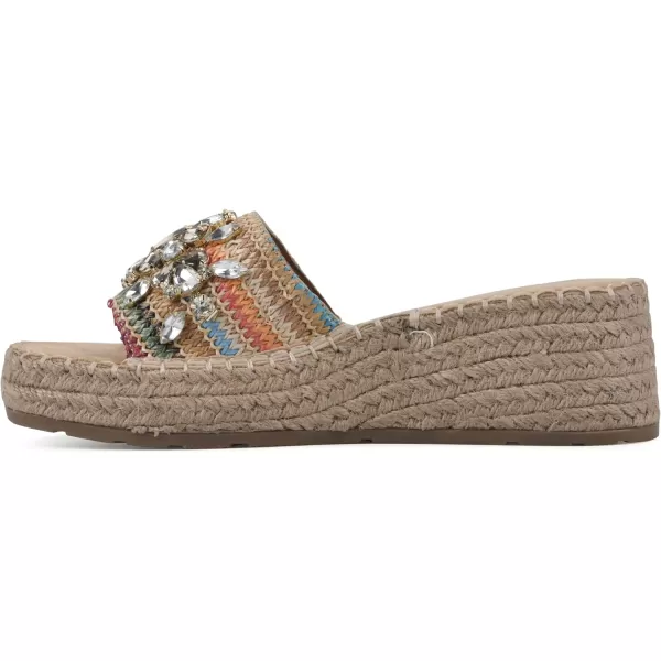 WHITE MOUNTAIN Women's Stitch Heeled Sandal