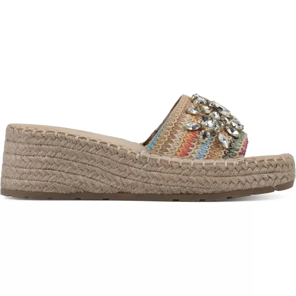 WHITE MOUNTAIN Women's Stitch Heeled Sandal