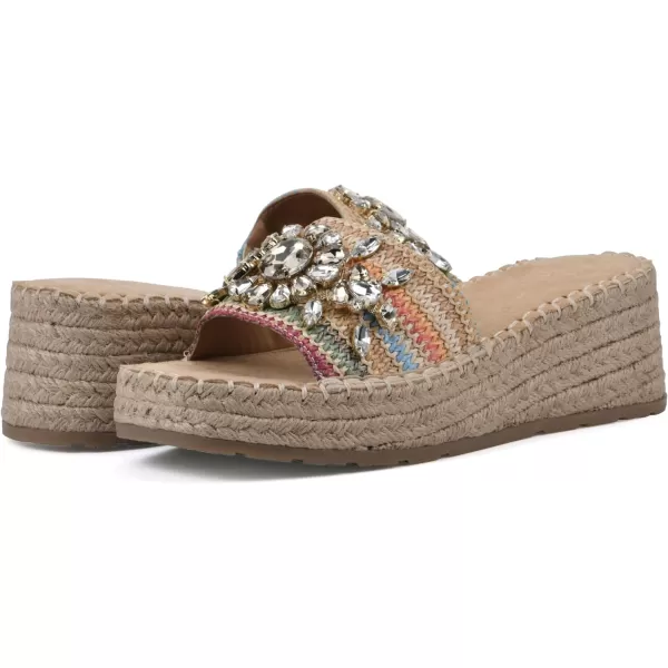 WHITE MOUNTAIN Women's Stitch Heeled Sandal