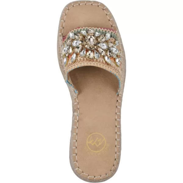 WHITE MOUNTAIN Women's Stitch Heeled Sandal