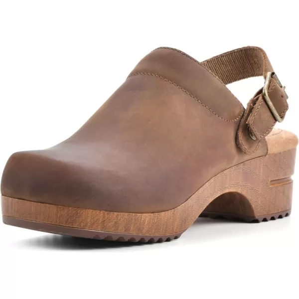 WHITE MOUNTAIN Shoes Being Leather Footbeds Clog