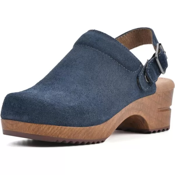 WHITE MOUNTAIN Shoes Being Leather Footbeds Clog