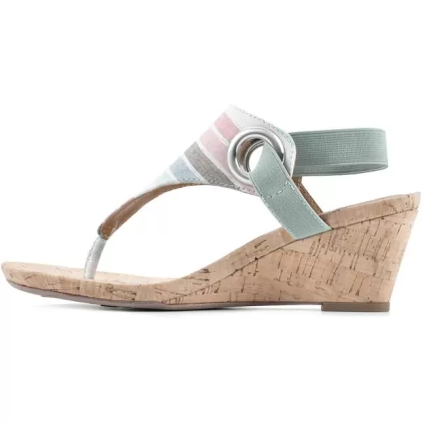 WHITE MOUNTAIN Women's Aida Cork Wedge Sandal