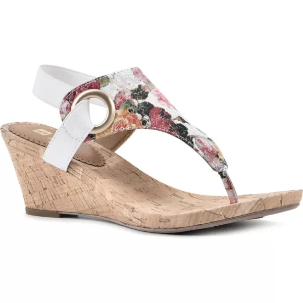 WHITE MOUNTAIN Women's Aida Cork Wedge Sandal