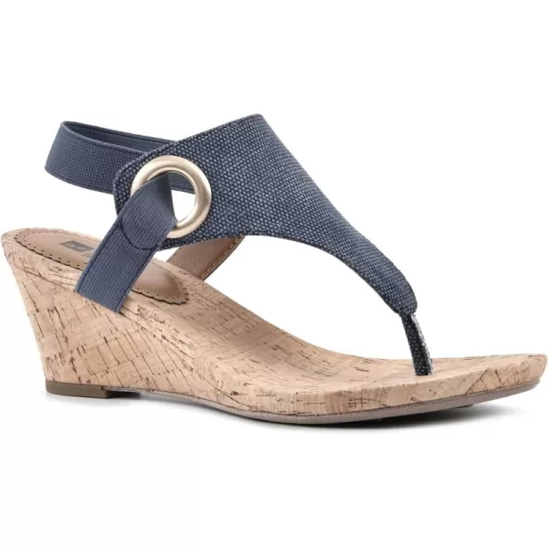 WHITE MOUNTAIN Women's Aida Cork Wedge Sandal